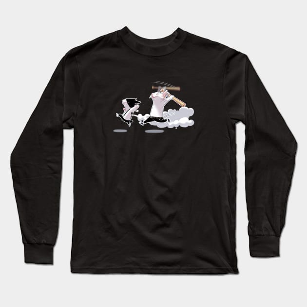 Cat Fighting !! Long Sleeve T-Shirt by Toss4Pon